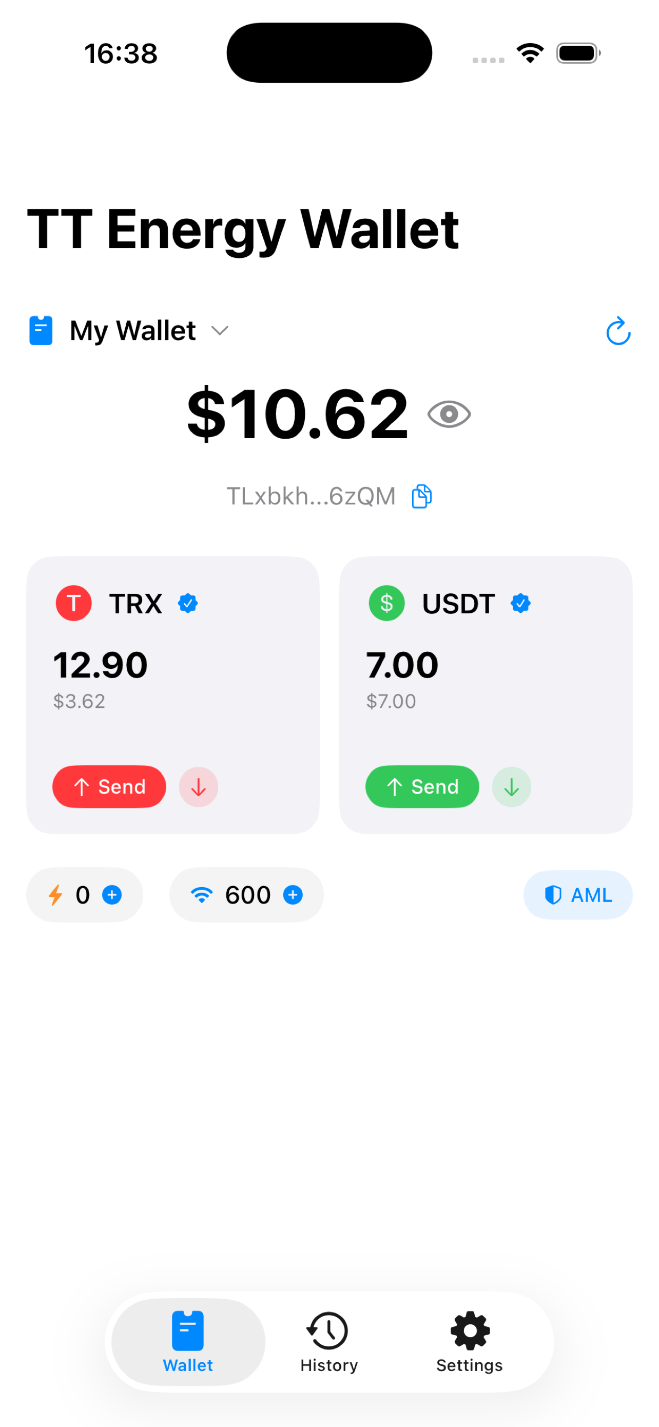 TT Energy Wallet