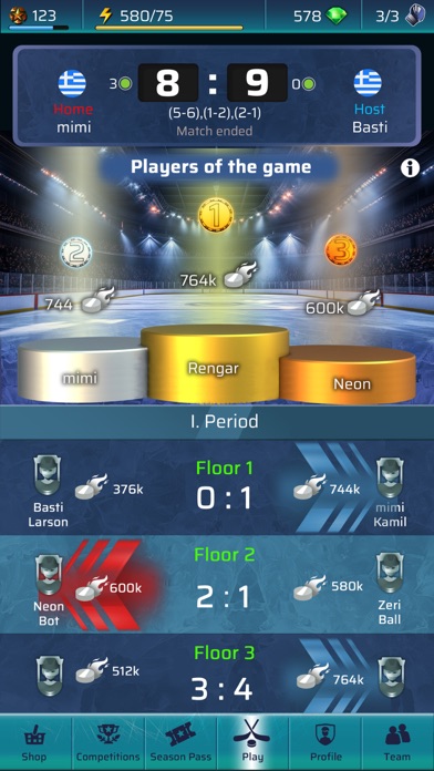 PowerPlay: Ice Hockey PvP Game Screenshot