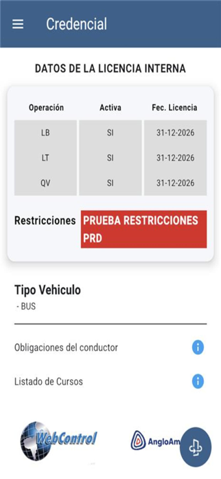 Webcontrol Anglo American Screenshot 5 of 7