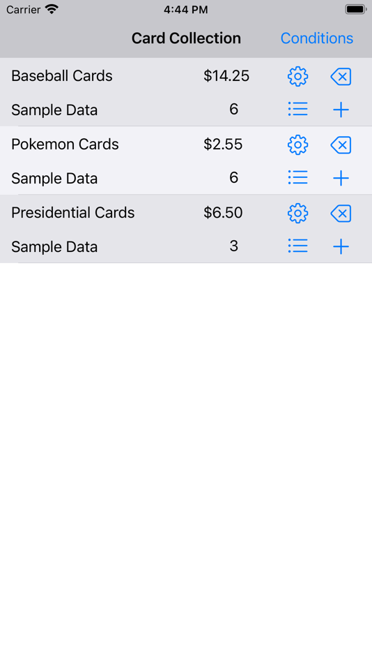 #1. Card Collection by Caggiano SW (iOS) 由: Anthony Caggiano