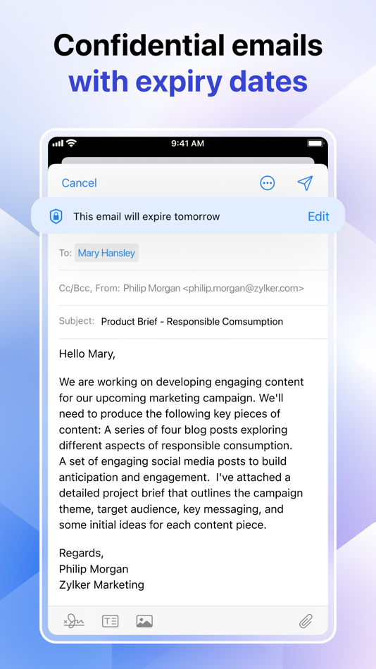 #6. Zoho Mail - Email and Calendar (iOS) Podle: Zoho Corporation
