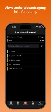 Zeiterfassung - OrangeSoftware Screenshot 8 of 8