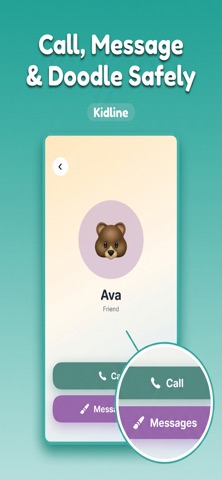 Kidline - Kid Safe Calling iPhone screenshot