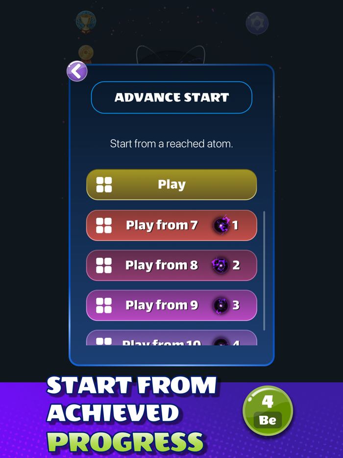 Atomic Tiles Merge Puzzle