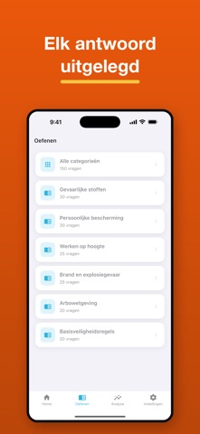 VCA VOL Examen screenshot