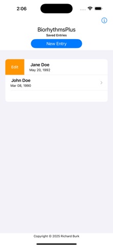 BiorhythmsPlus screenshot
