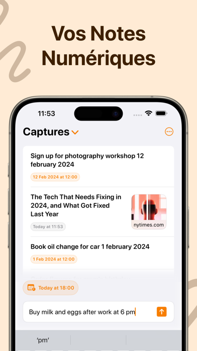 Screenshot #1 pour Capture - Notes rapides