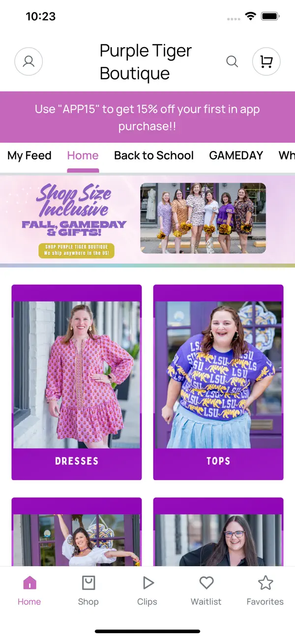 Screenshot #1 pour Purple Tiger Boutique