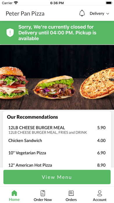 Peter Pan Pizza Stretford Screenshot