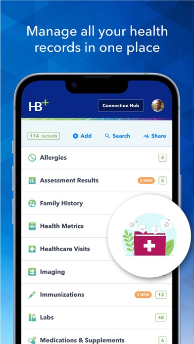 HealthBook Plus Screenshot