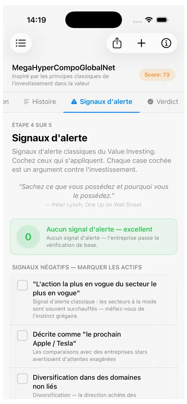 Screenshot #3 pour Scanvestment