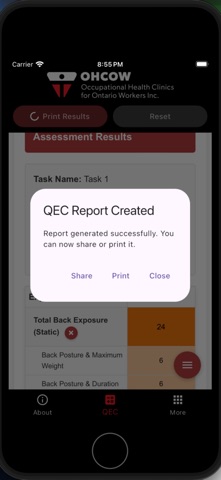 QEC Calculator iPhone screenshot