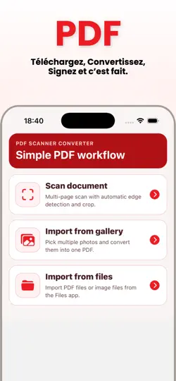 Capture d'écran de PDF Converter - Sign & Scan sur iPhone 1