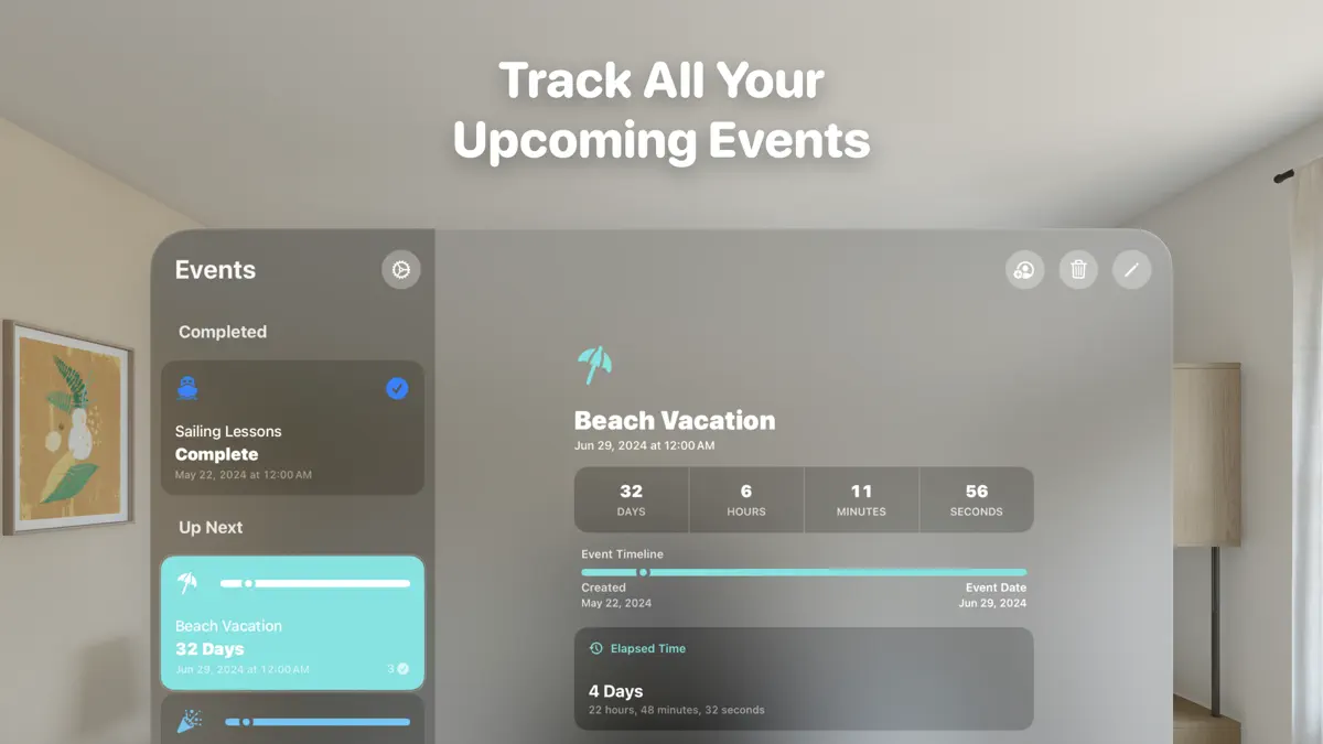 Remainders - Event Countdowns screenshot 1