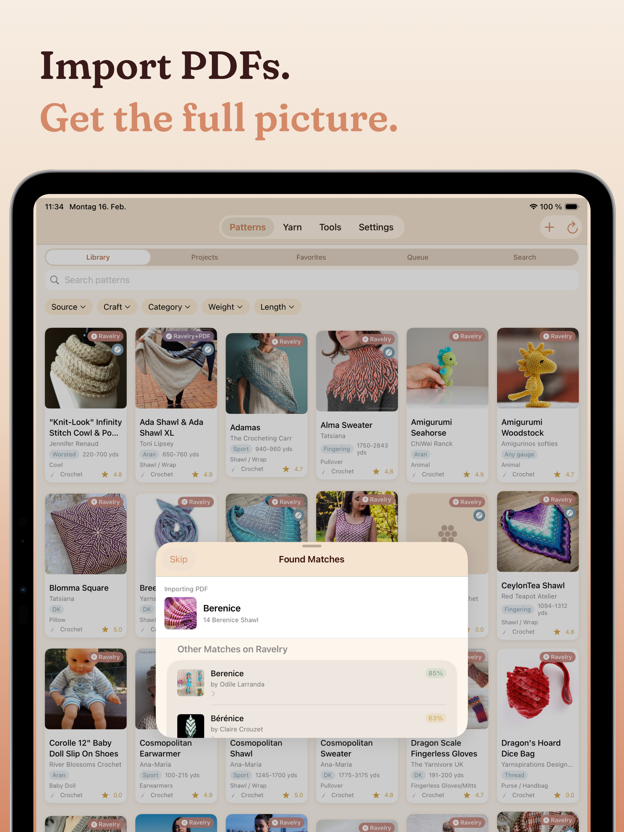 Yarn Squirrel: Pattern Library