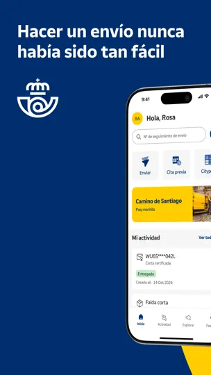 Captura de pantalla de Correos: Envío Y Seguimiento en iPhone 1