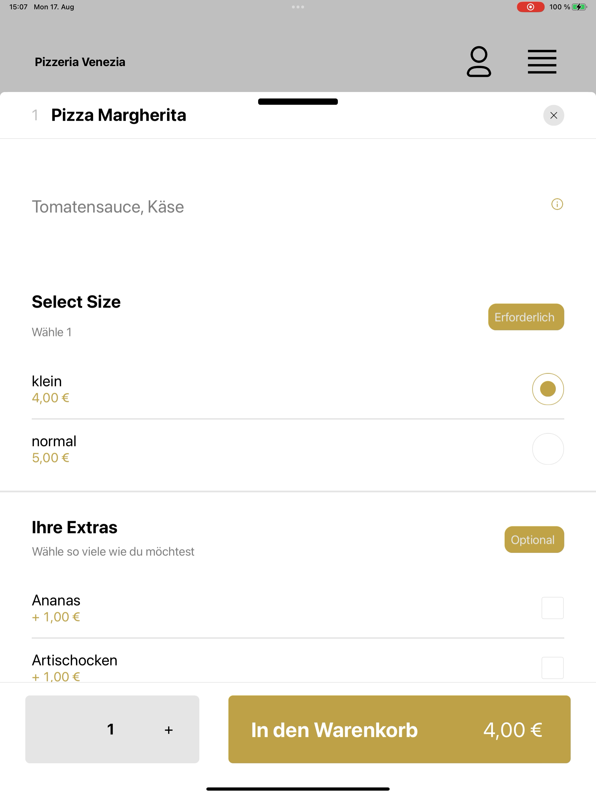 Pizzeria Venezia Lieferservice screenshot 15