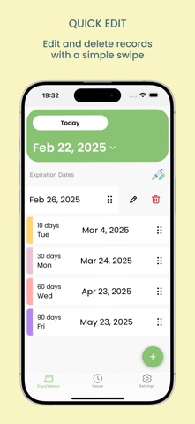 RxDateCalc iPhone screenshot
