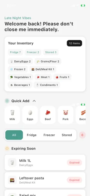 Frigo: Smart Kitchen Inventory screenshot 1