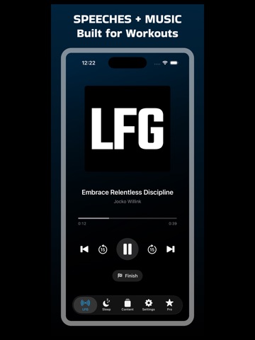 LFG Workout Motivation iPad screenshot