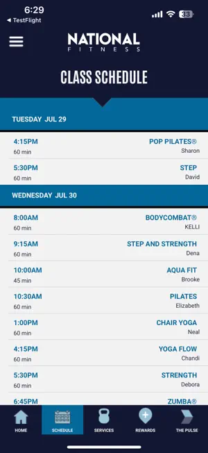 National Fitness screenshot 2