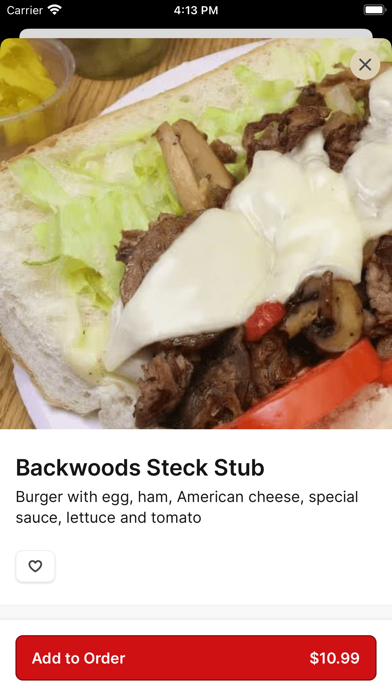 Backwoods Pizza To Go iPhone screenshot 4 - Food & Drink app