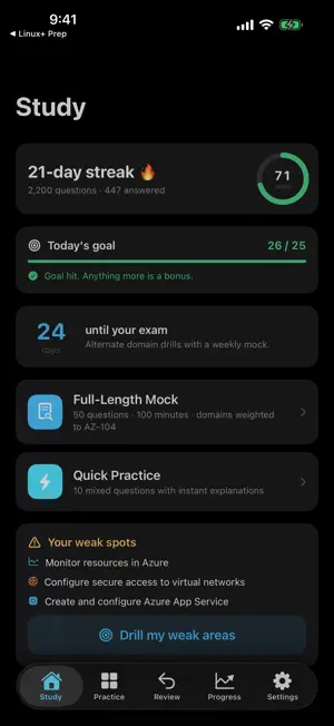 Azure Admin Prep AZ-104 screenshot 1