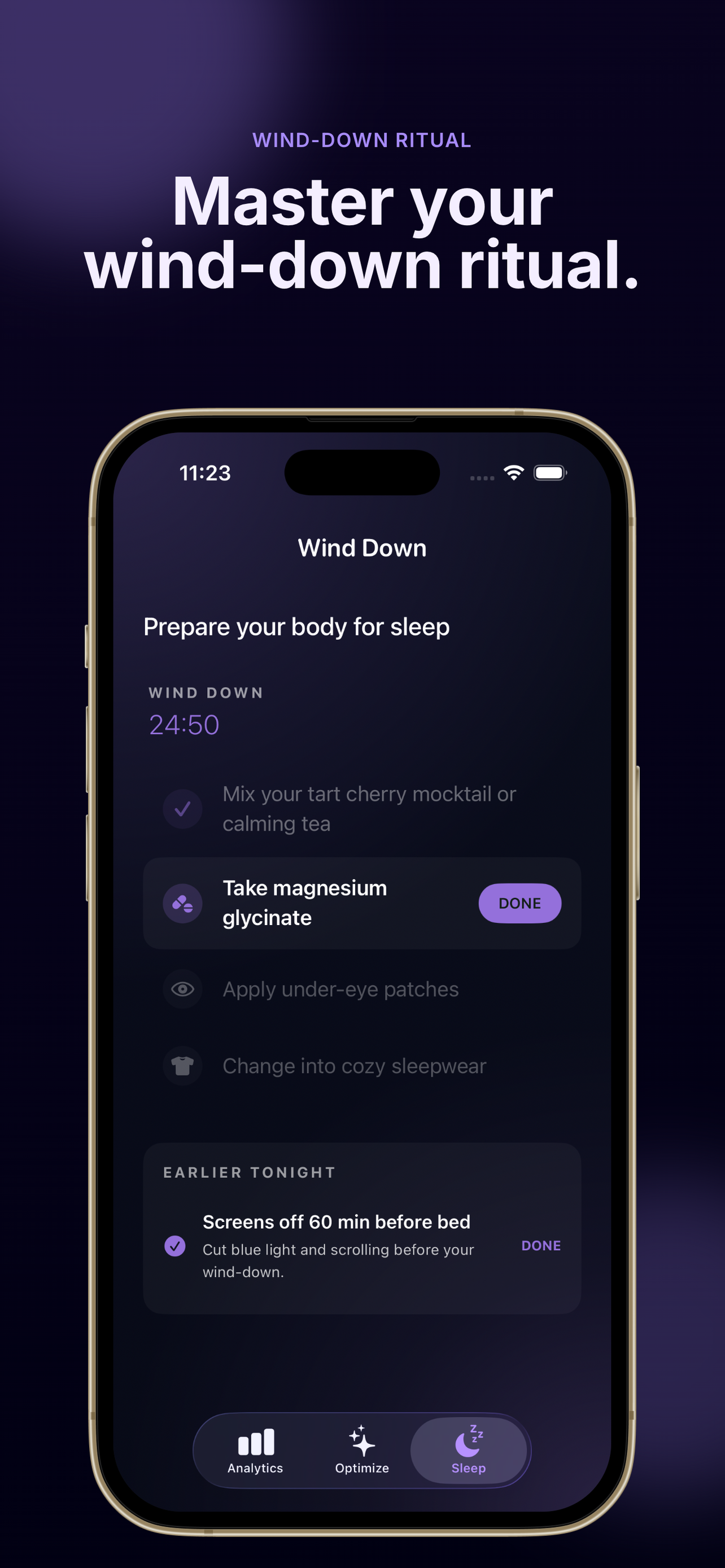 SleepStack: Sleep Routine