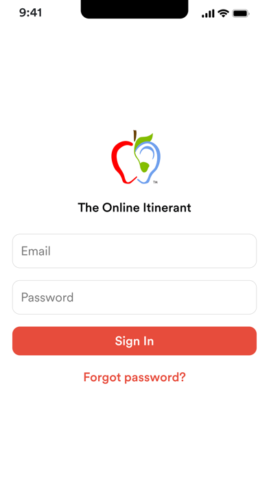 Online Itinerant Screenshot