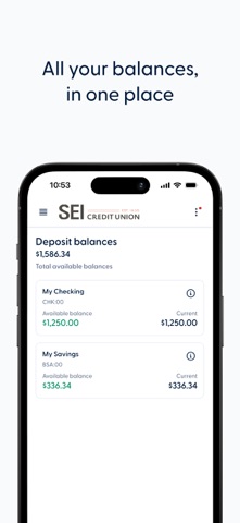 SEICU Mobile Banking Screenshot 2 of 5
