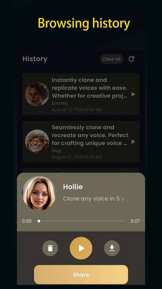 #9. VoiceEchoAI - AI Voice Cloning (iOS) Podle: Three Byte