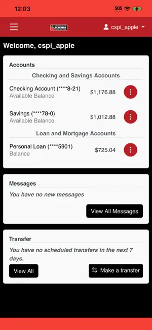 Cherokee County Teachers FCU screenshot 2