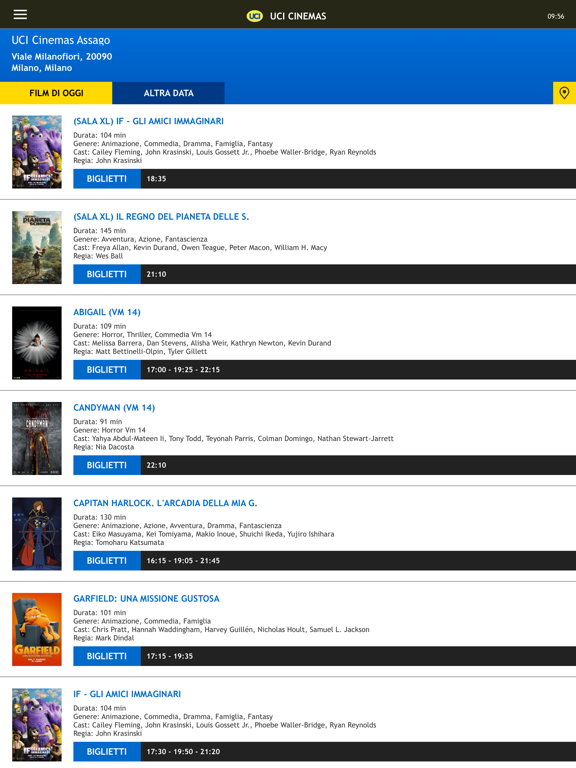 Screenshot #5 pour Webtic UCI CINEMAS ITALIA