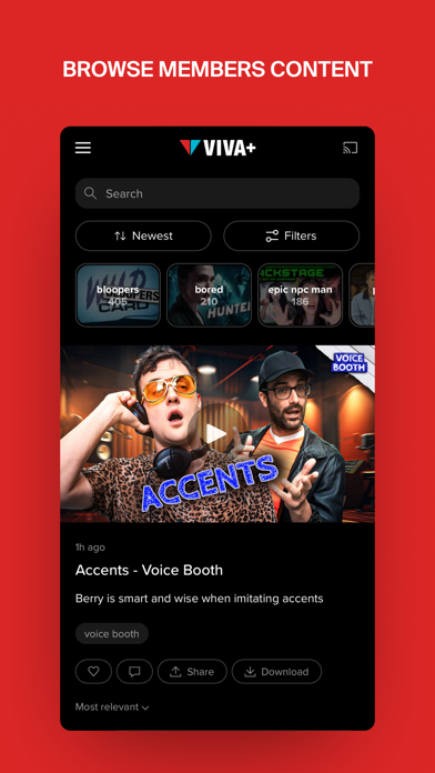 Viva+ TV iPhone screenshot 1 - Lifestyle app