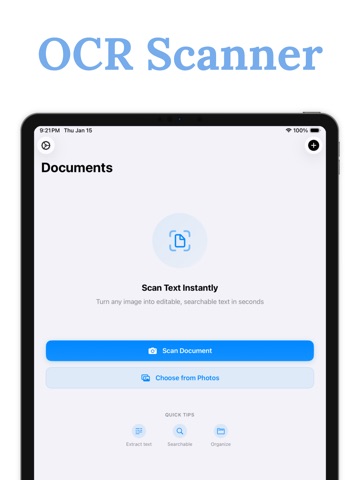 Image to Text | OCR Scanner iPad screenshot