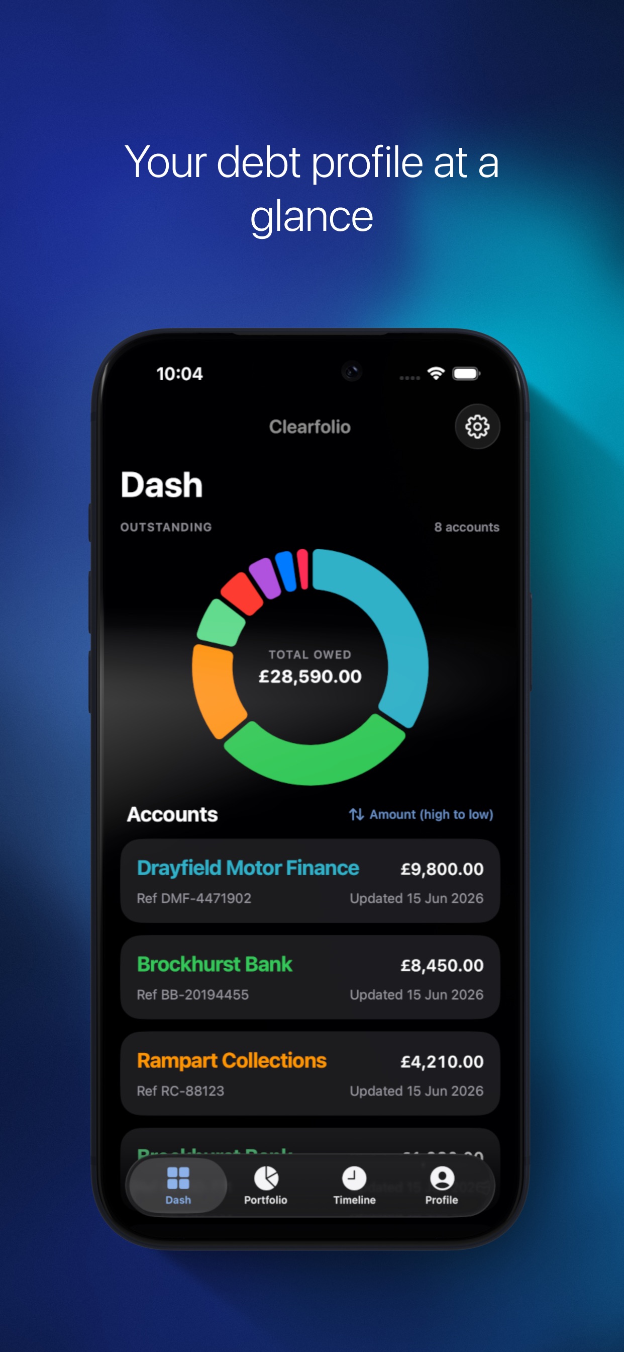 Screenshot 1 of Clearfolio