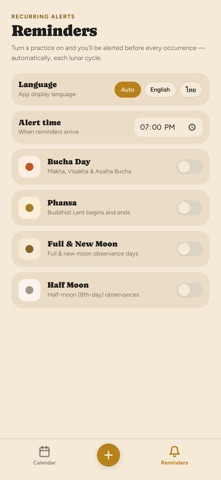 Wan Phra Calendar Screenshot 4 of 4
