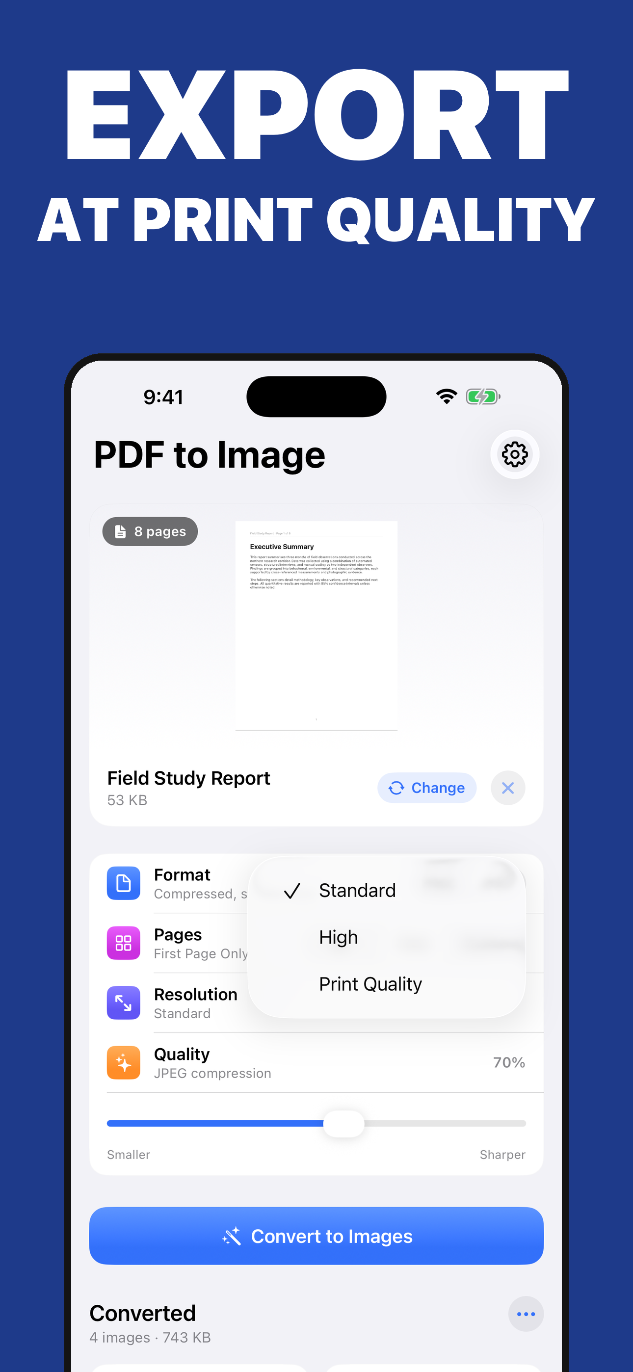 PDF To Photo - PDF to JPEG,PNG screenshot 4