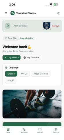 Tewodros Fitness screenshot