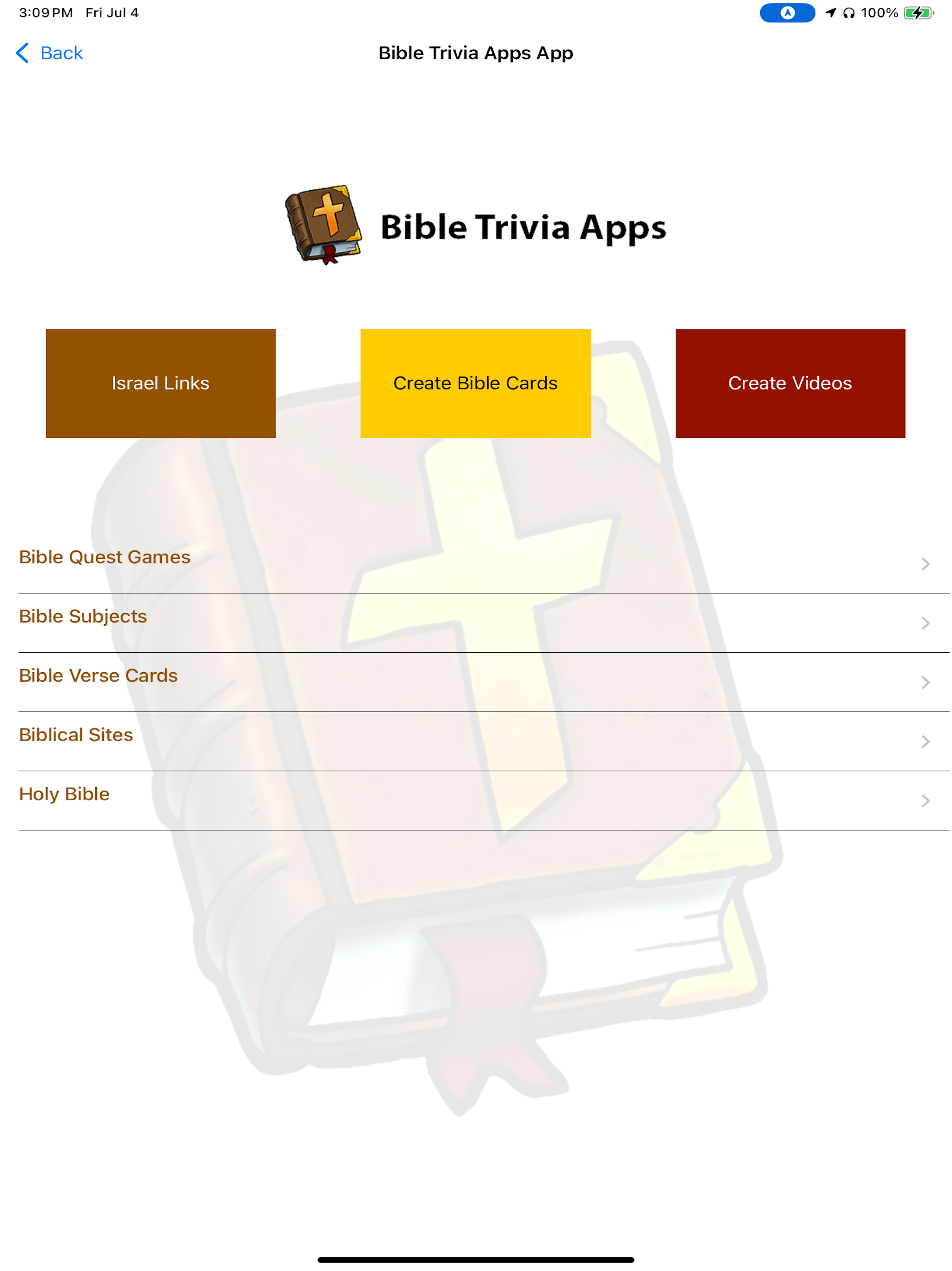 Bible Trivia Apps