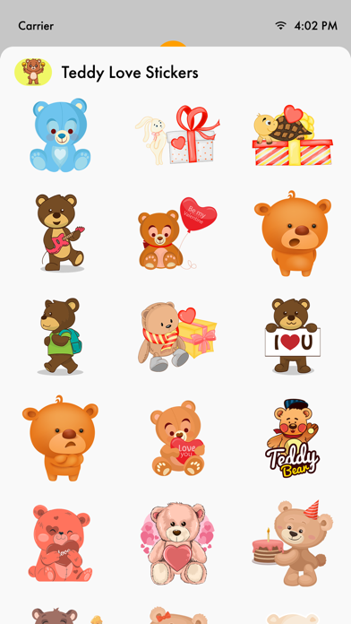 Teddy Love Stickers Screenshot