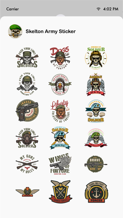 Screenshot #2 pour Skeleton Army Stickers
