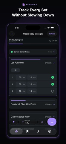 FitnessFolio: Gym Workout Log screenshot