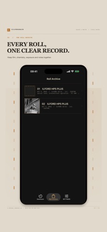 Silvergrain: Darkroom Log Screenshot 3 of 5