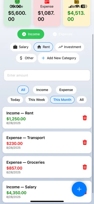 SmartBudget Pro screenshot 2