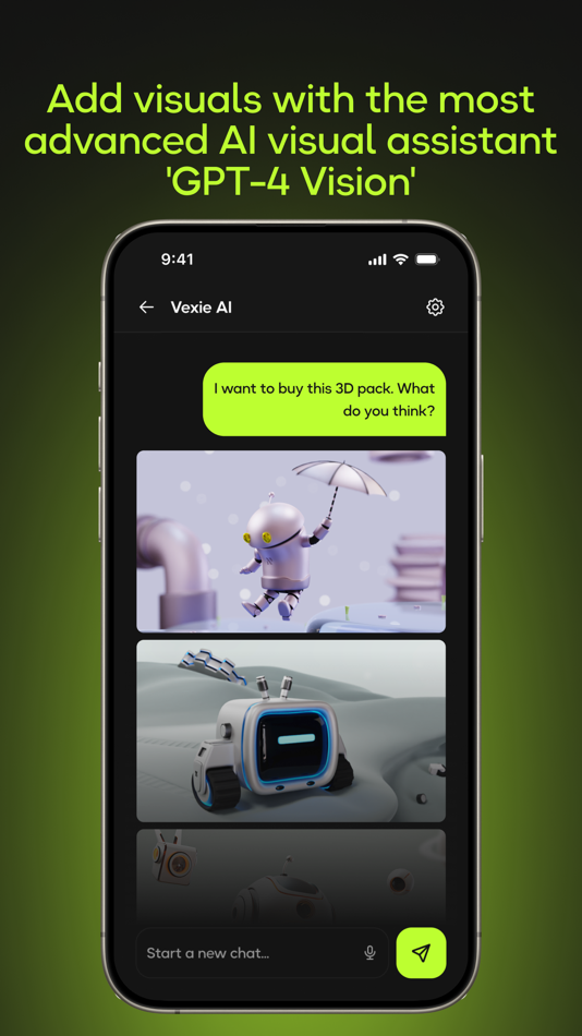 #5. AI Chatbot - Vexie (iOS) Podle: Oguzhan Inal