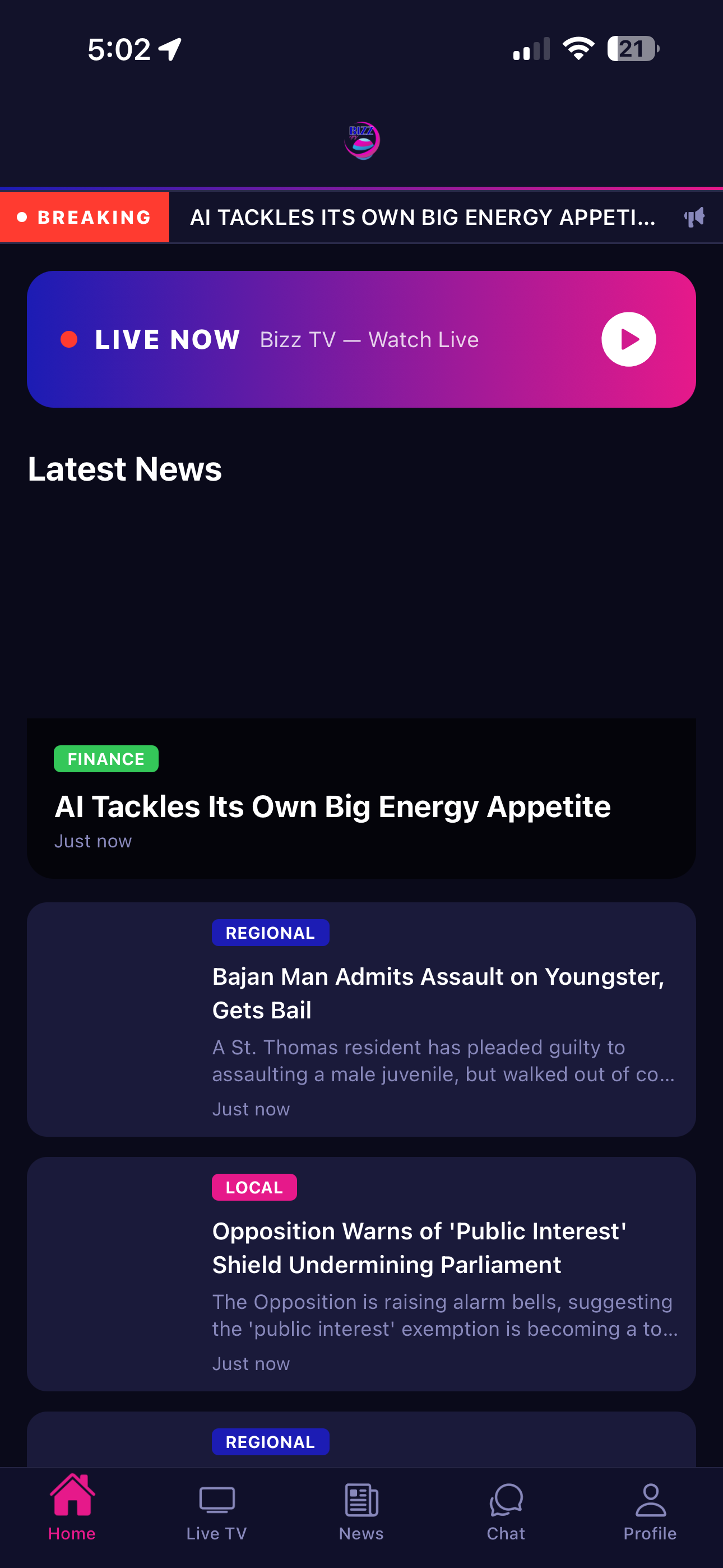 Bizz TV screenshot 3
