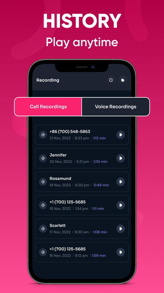 #6. Callify: Phone Call Recorder (iOS) 由: AppStoneLab Technologies LLP