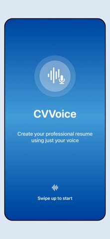 CV Voice iPhone screenshot