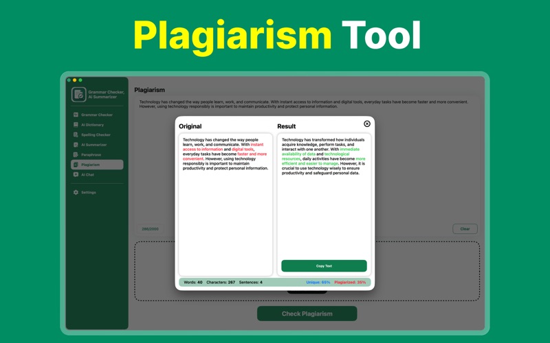 Grammar Checker • Spell check iPhone screenshot